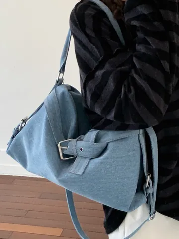 Dames Retro Draagtas Grote Capaciteit Litchi-korrel PU Leer Schoudertas Met Zilveren Gesp Riem Voor Dagelijks Woon-werkverkeer Casual Handtas