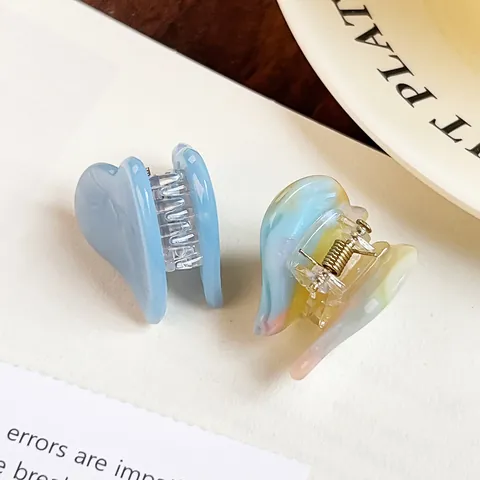 Dolce Pinza per Capelli a Cuore in Acetato Mini Motivo a Conchiglia Marmo Accessori Capelli Decorativi per Donna
