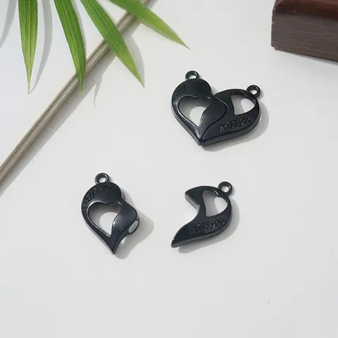Legierung Herz Anhänger Magnetische Liebe Dich Vermisse Dich Puzzle Stitching Für Paare Beste Freunde Schmuck Zubehör