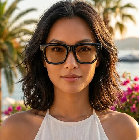 Gafas De Sol Cuadradas Retro Montura PC Lentes AC Protección UV400 Estilo Hip Hop Japonés Vintage Para Hombre Mujer