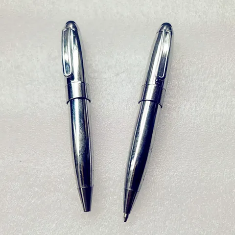 Ballpoint Pen Metal Body With Rhinestone Crystal Handmade Sparkly Portable Rotary Writing Stationery For Office School