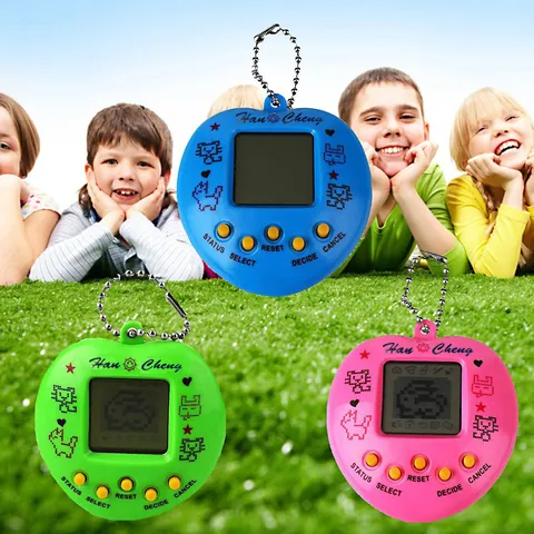 Virtuelle Elektronische Haustier Spielkonsole Herzform Handheld Cyber Maschine Plastik Nostalgie Spielzeug Mit Anhänger
