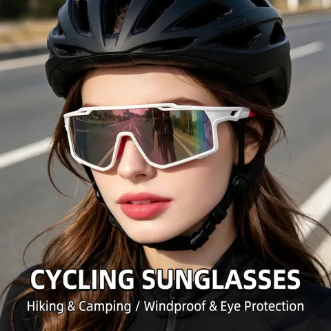 Professionele Wielren Zonnebril Sportbril UV400 Gepolariseerd Photochromic Groot Frame Winddicht Voor Heren Dames
