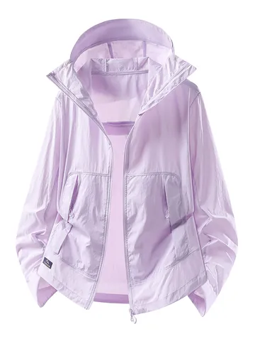 Veste de Protection UV Unisexe UPF 50+ Respirante Légère à Capuche Refroidissante pour Cyclisme en Plein Air Séchage Rapide