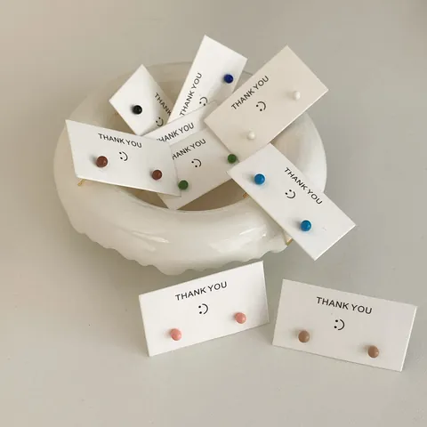 Mini Kugel Ohrstecker Mit 925 Sterling Silber Ohrstecker Bunte Bonbon Perlen Schmuck Für Frauen