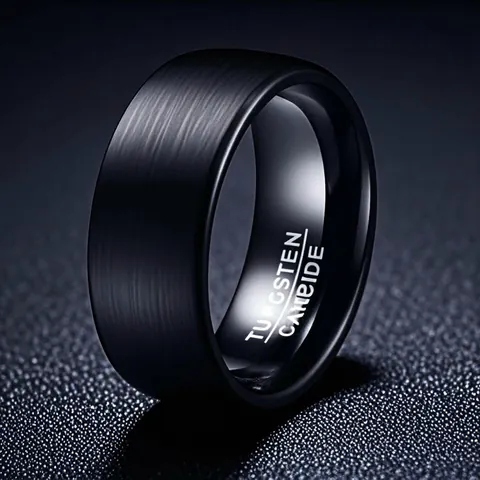 Anello A Fascia Minimalista Acciaio Inossidabile Titanio Spazzolato Lucido Opaco Impermeabile Gioielli Per Donne Uomini