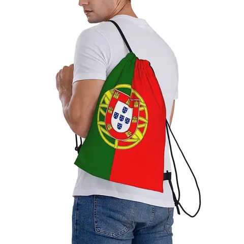 World Cup 2026 National Flag Drawstring Bag Polyester Portable Sports Backpack Fans Cheer Gift Bag For Outdoor Travel