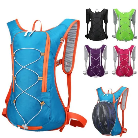 Lichtgewicht Polyester Hardloop Hydratatie Vest Rugzak Ademend Outdoor Wandelen Fietsen Sport Rugzak Voor Heren Dames