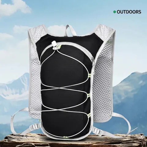 Sac à Dos de Course Léger Style Gilet pour Hommes et Femmes Sports de Plein Air Marathon Cyclisme Randonnée Sac d'Hydratation Avec Bandes Réfléchissantes