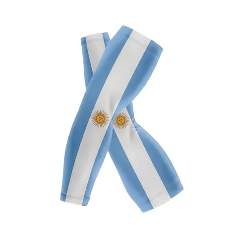 Cooling Arm Sleeves For Men Women National Flag Printed Ice Silk Sun Protection Sport Sleeves For Outdoor Cycling Running