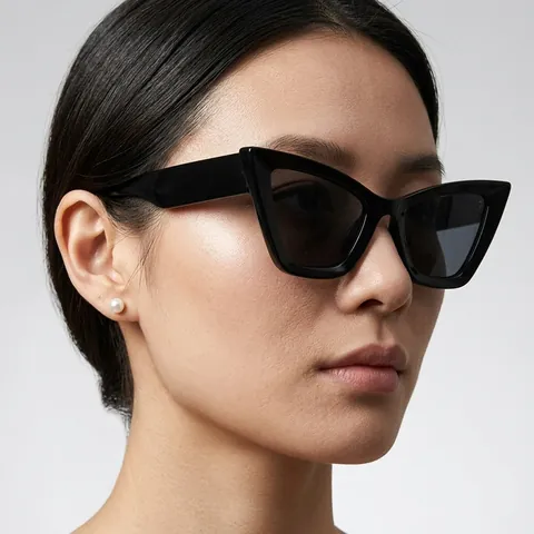 Gafas De Sol Cat Eye Retro Para Mujer Protección UV400 Montura De PC Lentes De AC Moda Exterior Vintage