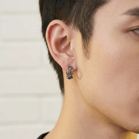 Vintage Croce Cava Clip Per Orecchio Senza Buco Rame Orecchini Per Uomo Donna Unisex Punk Hip Hop Moda Gioielli