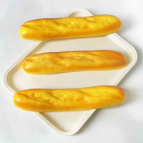 Realistic Simulation Bread Squishy Toy Slow Rebound Scented PU Croissant Baguette Toast Stress Relief Sensory Squeeze Toy
