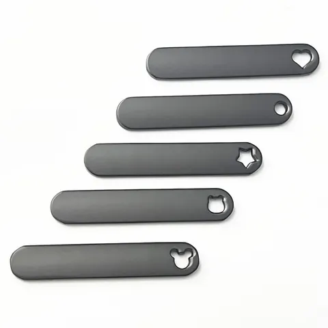 Minimalistischer Zinklegierung Schlüsselanhänger Rechteckiger Metallanhänger DIY Schlüsselring Für Auto Zubehör