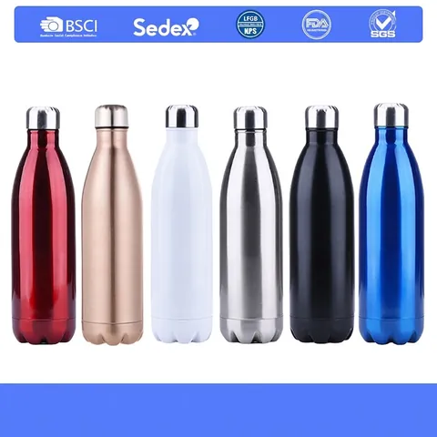Stainless Steel Vacuum Insulated Water Bottle Cola Shape Sport Thermos Flask Portable Travel Car Cup Leakproof Drinkware