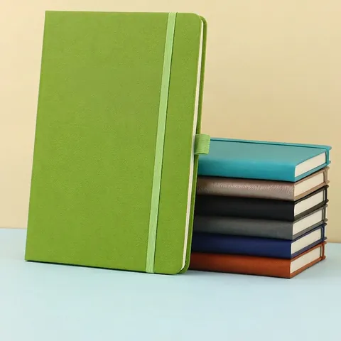 Taccuino Minimalista Da Ufficio In Pelle PU Con Cinturino Elastico E Passante Per Penna Diario Spesso Agenda Cancelleria Per Scuola