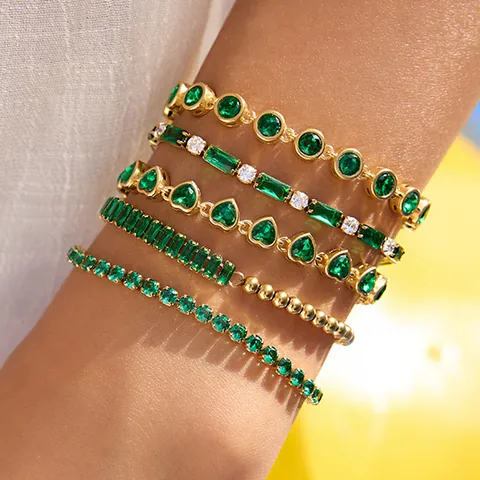 Roestvrij Staal Tennis Armband Cubic Zirconia Stapelbaar Ketting Mode Sieraden Vrouwen Waterdicht Hypoallergeen Luxe