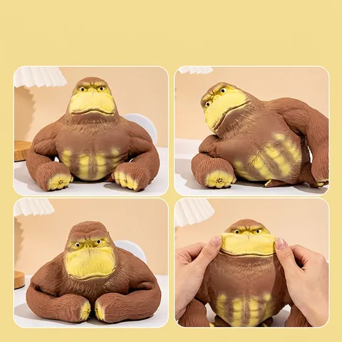 Muscle Gorilla Pig Stress Relief Toy TPR Slow Rebound Squishy Decompression Sensory Toy For Adults Teens Office Desktop Fidget Toy