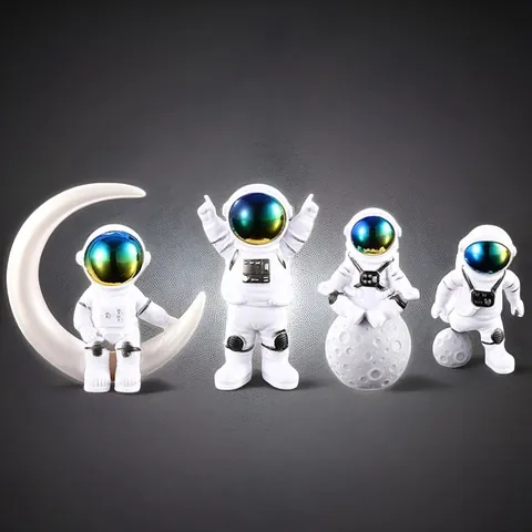 Astronaut Spaceman Beeldje Hars Desktop Ornament Model Home Decor Gift Set Verjaardag Valentijnsdag Cadeau