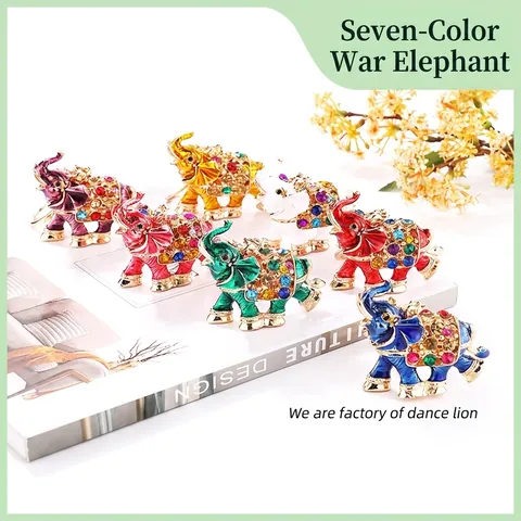 3D Elefanten Schlüsselanhänger Mit Strass Emaille Legierung Metall Tier Schlüsselring Taschenanhänger Souvenir Geschenk Für Damen Herren Schmuck