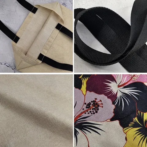 Women Fashion Floral Printed Polyester Tote Bag Large Capacity Portable Shoulder Bag Creative Shopping Bag Daily Handbag
