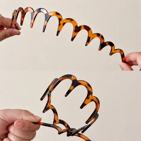Golf Haarband Met Tanden Voor Vrouwen Antislip Resin Haarband Minimalistische Haaraccessoires Dagelijkse Gezichtswassen Hoofdband