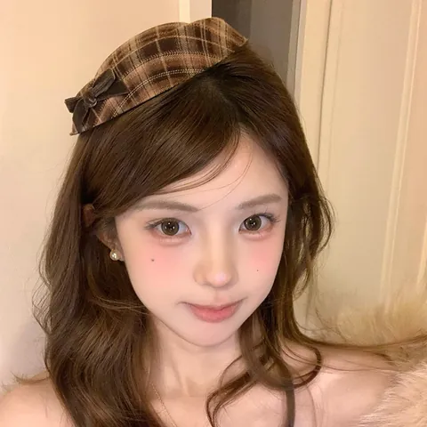Vintage Stof Plaid Luipaard Baret Vorm Haarklem Met Strik Zoete Eendenbek Clip Herfst Winter Haaraccessoires Voor Dames