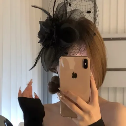 French Vintage Fascinator Headband Mesh Flower Feather Elegant Wedding Party Headwear For Women Hair Accessory