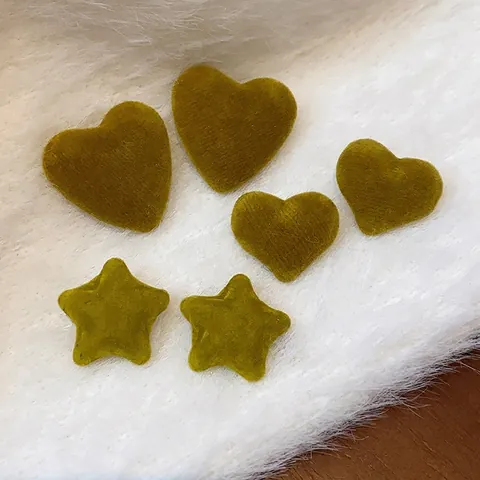 Flocked Heart Star Stud Earrings With 925 Sterling Silver Earring Post Autumn Winter Fashion Personality Versatile Ear Jewelry Women