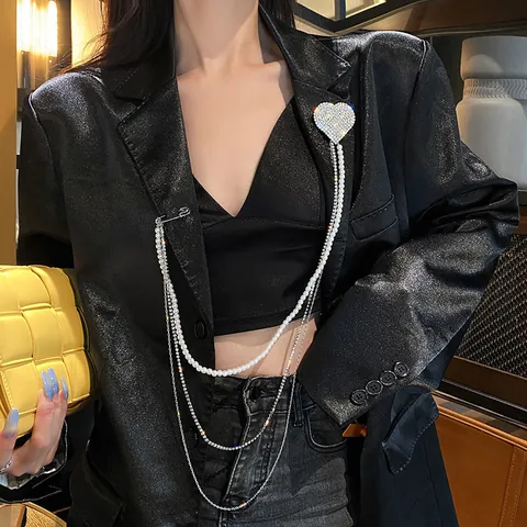 Elegant Alloy Artificial Pearl Flower Brooch For Women Vintage Rhinestone Bow Knot Brooch Pin Suit Coat Daily Party Jewelry Gift