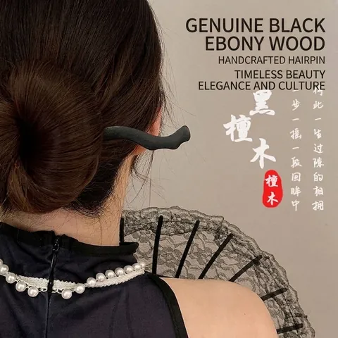 New Chinese Style Sword Hair Stick Vintage Acrylic Floral Hairpin With Tassel For Women Cheongsam Hanfu Daily Hair Accessories