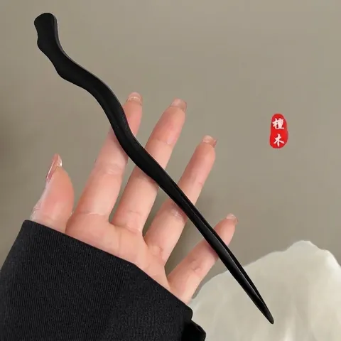 New Chinese Style Sword Hair Stick Vintage Acrylic Floral Hairpin With Tassel For Women Cheongsam Hanfu Daily Hair Accessories