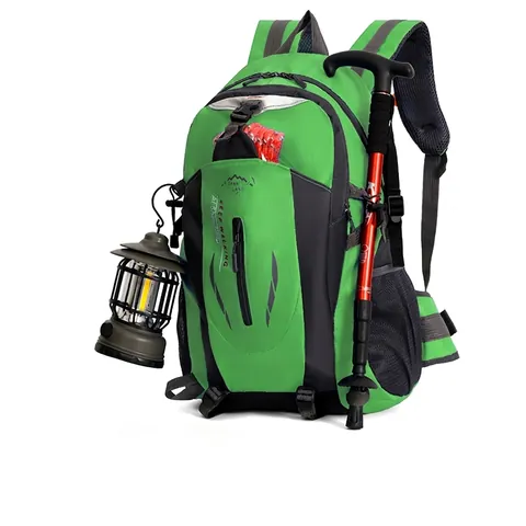 Mochila de Montañismo al Aire Libre de Gran Capacidad Hidrófugo Nailon Senderismo Trekking Bolsa para Hombres Mujeres Ligero Mochila de Viaje Deporte