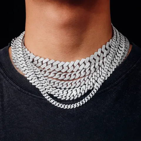 925 Sterling Silver Moissanite Cuban Link Bracelet Hip Hop Iced Out 18k Gold Plated Cuban Chain Bracelet For Men Women Luxury Hand Jewelry