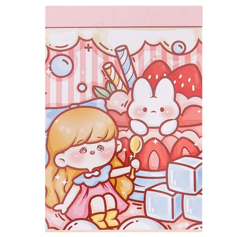 Carino Cartone Animato Mini Blocco Note Portatile Note Adesive Studente Cancelleria Quaderno Kawaii Carta Tascabile