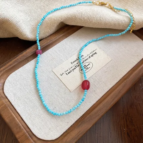 Collana Di Perline Boho Acciaio Inossidabile Pendente Stella Agata Perla Artificial Imitazione Etnico Vintage Gioielli Fatti A Mano Donna