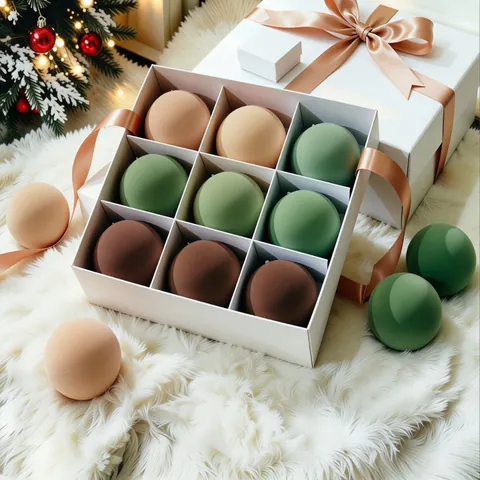 Palline Di Natale Floccate Velluto Decorazioni Albero Infrangibili Ornamenti Appesi Arredamento Festa Lusso Eleganti