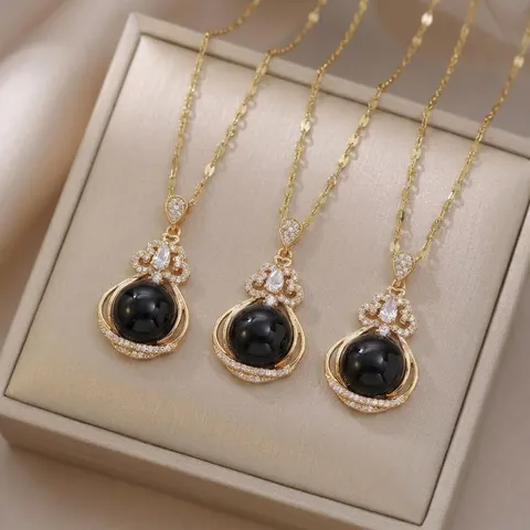 Collar Con Colgante De Flor En Forma De Gota De Agua Que Cambia De Color Sensible A La Temperatura Para Mujer