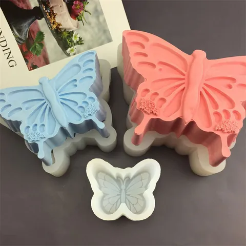 Stampo In Silicone A Forma Di Farfalla DIY Pasticceria Torta Cioccolato Mousse Candela Gesso Resina Strumento Artigianale Resistente Al Calore