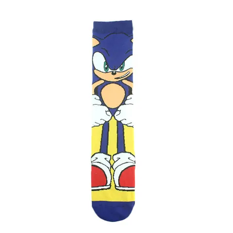 Trendy Socks Cotton Cartoon Socks Unisex Straight Board Dragon Ball Sonic Mario Anime Socks Mid-calf