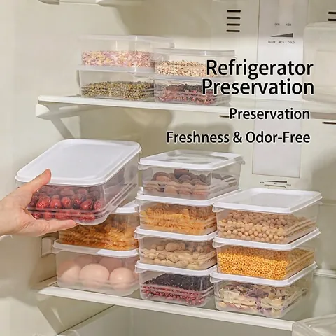 Caja De Almacenamiento De Plástico Cuadrada Minimalista