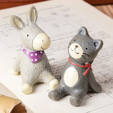 Linda Figurita de Animal de Resina Adorno de Escritorio Mini Dibujos Animados Estilo Curativo Estatua Cielo Estrellado para Hogar Jardín Regalo de Cumpleaños