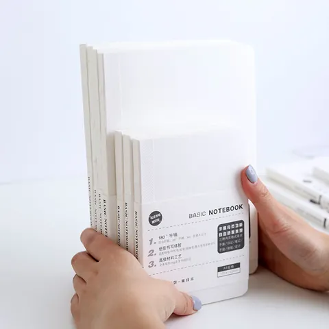 Minimalistische Draadgebonden Notitieboek Navulling A5 A6 Vierkant Blanco Geliniëerd Ruitjes 100g Schrijfpapier Journal Dagboek Kantoorartikelen
