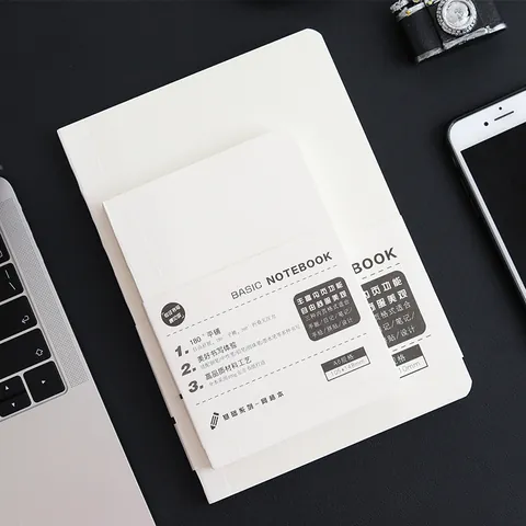 Minimalistische Draadgebonden Notitieboek Navulling A5 A6 Vierkant Blanco Geliniëerd Ruitjes 100g Schrijfpapier Journal Dagboek Kantoorartikelen