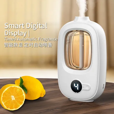 Diffusore Automatico di Oli Essenziali Intelligente Display Digitale a Parete Macchina per Aromaterapia a Ultrasuoni per Casa