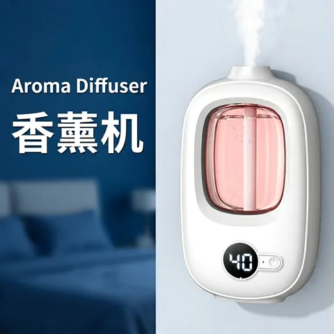 Diffusore Automatico di Oli Essenziali Intelligente Display Digitale a Parete Macchina per Aromaterapia a Ultrasuoni per Casa