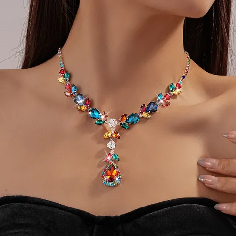 Set Di Gioielli Vintage Retrò Da Donna Con Goccia Campana E Cuore In Lega Elettrolitica