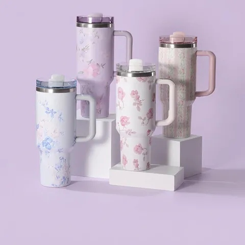 Freizeitblume 201 Edelstahl 304 Edelstahl Thermosbecher 1 Stück