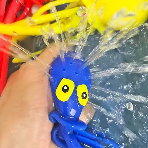 Children'S Pinch Music Water Absorbent Octopus Toy Baby Bathing Water Play Toy Beach Boys Swimming Pool Decompression New