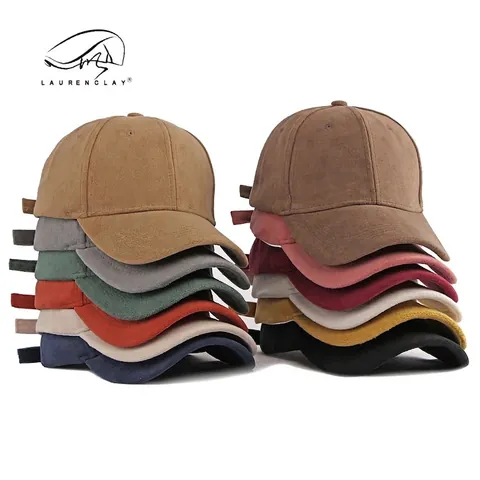 Casquette de Baseball Unisexe en Daim Synthétique Minimaliste Couleur Unie Ajustable Protection Solaire Chapeau Sport